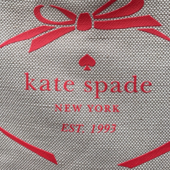 Kate Spade Summer Heritage Logo Dipped Canvas Tote - Picture 3 of 11